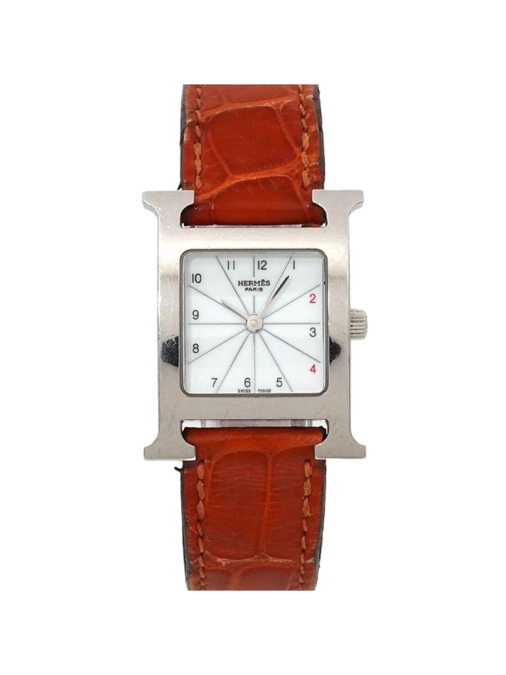 Hermes H Watch White Quartz